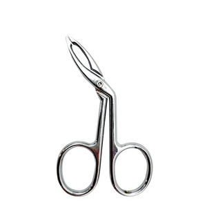 Professional stainless steel silver scissors clamp rose gold new eyebrow tweezers for eyebrows