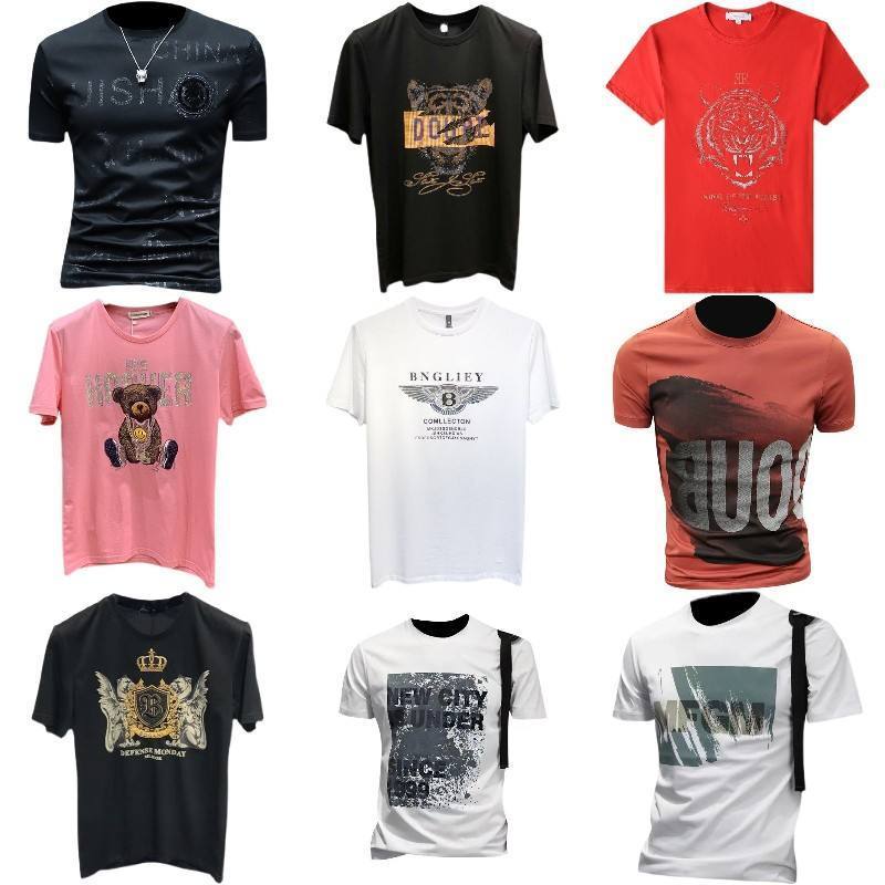 clothing manufacturers custom logo Men's Solid T Shirt Men's Oversized Short Sleeve Casual Cotton Men's Streetwear Top Tees