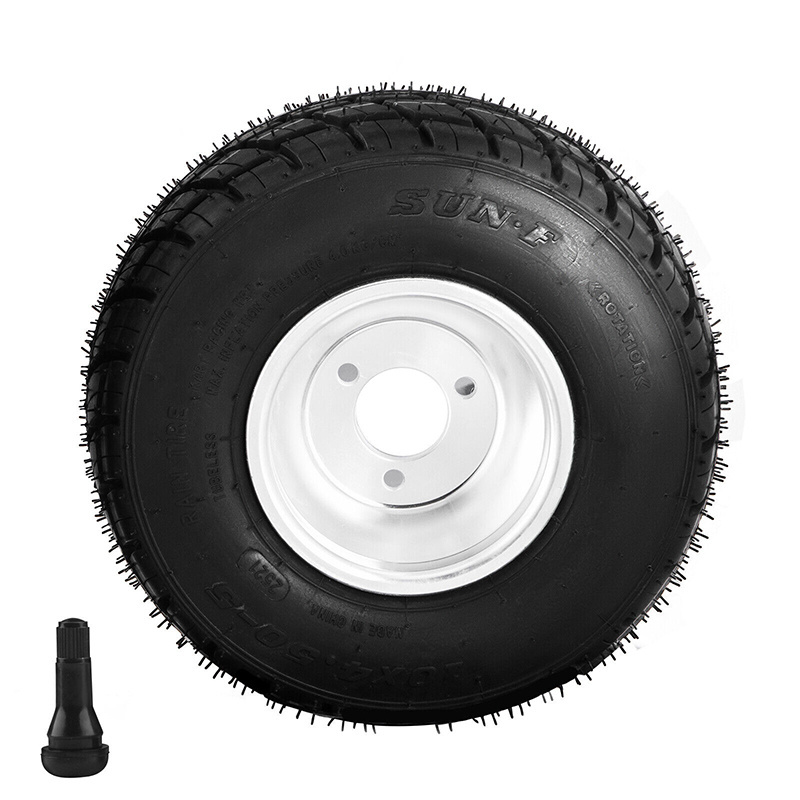 Top quality 2 front and 2 rear durable go kart wheels and tires