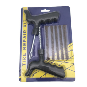 Tire repair kit handle repair tools