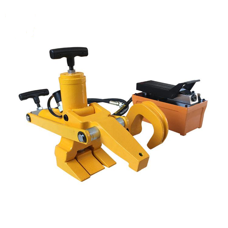 Simple loader and truck tire changing hydraulic portable tire stripper