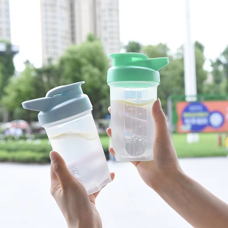 300ML Wholesale Customized Logo Mini Cute Plastic Protein Shaker Cup Bottle For Gym Sport Fitness