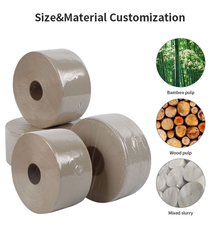 Free Samples Customize Made in China Large natural paper pulp manufacturing toilet paper