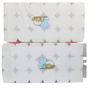 Wholesale Toilet Paper 18 volumes Roll Tissue Custom Wood Pulp Cheap Toilet Paper