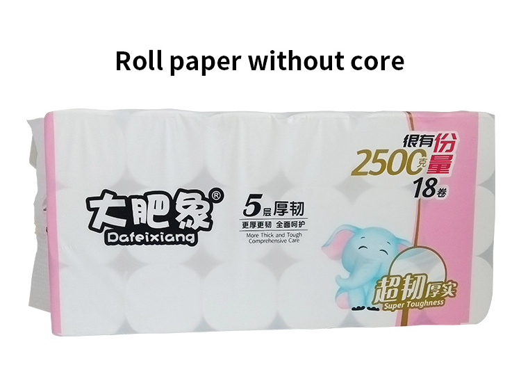 Wholesale Toilet Paper 18 volumes Roll Tissue Custom Wood Pulp Cheap Toilet Paper