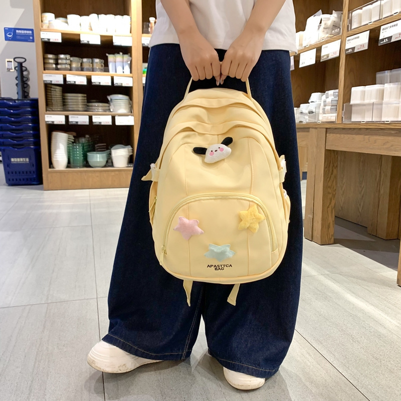 New Kids Travel Hiking Campus Large Capacity University High School Student Plush Fur Teddy Backpack