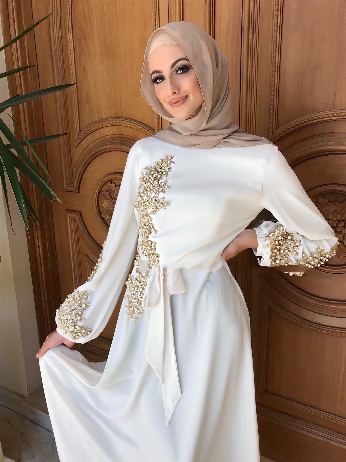 Hot Sale Islamic Clothing Embroidery Flower Muslim Turkish Turkey Middle Eastern Women Dubai Abaya Dress