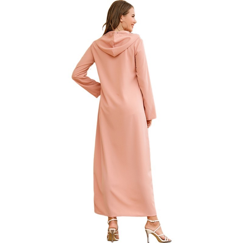 2024 Custom Wholesale Factory Price China Manufacturer Super Quality Gaoun Stoned Muslim Dubai Abayas With Stones