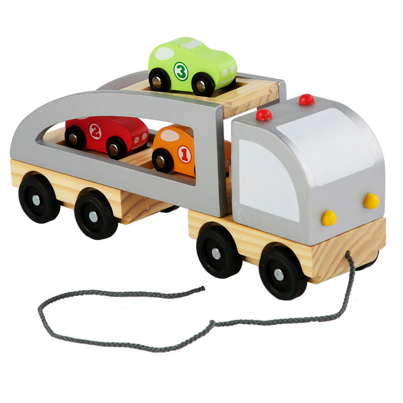 High Quality Wooden Kid Push Toys Wood Car Toddler 6 colors Mini Play Vehicle Wooden Toy