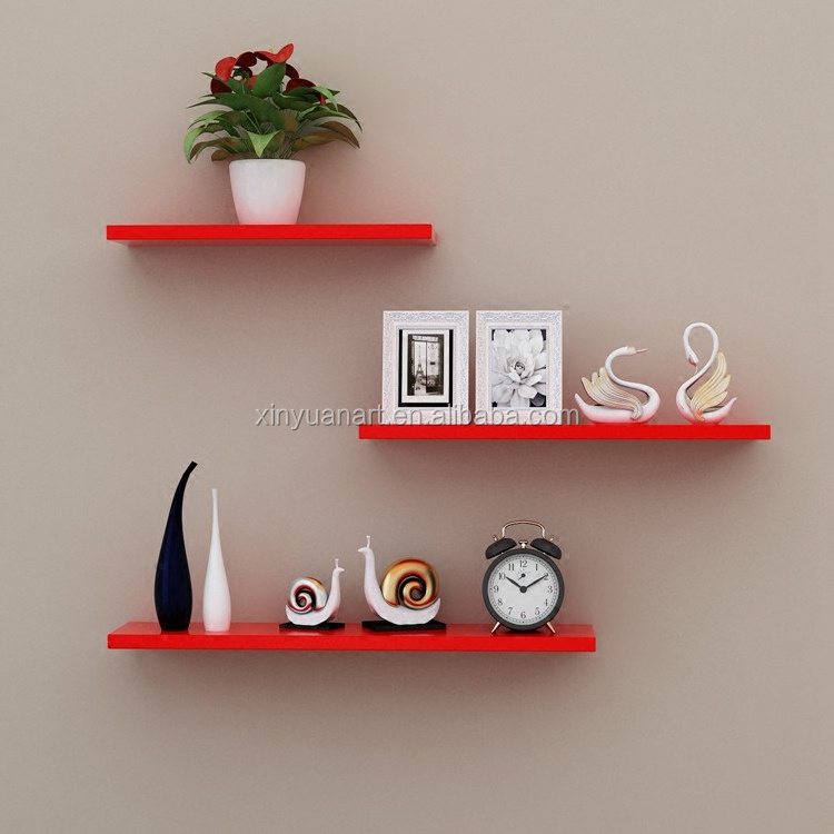 MDF decoration furniture floating wall shelf