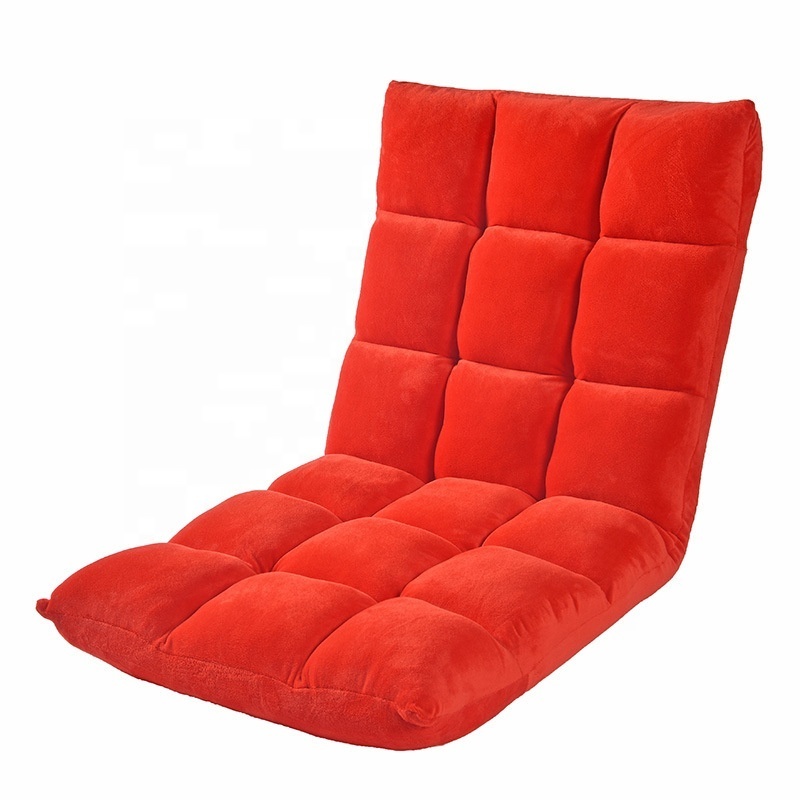 2020 Home funiture Eighteen grid lazy sofa floor rocking chair velvet lounge recliner foldable  sofa