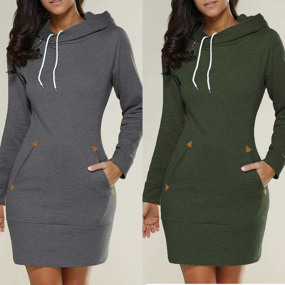 2023 bestselling wholesale hoodie dress crop hoodie women logo pattern custom hoodies long dress