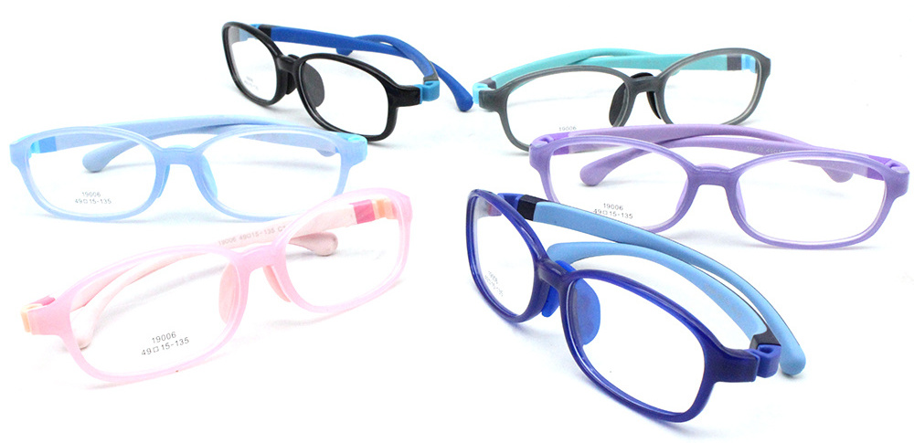 2020 New Fair shown Silicone kids fashion glasses soft material prescription glasses kids big glasses plastic for kids