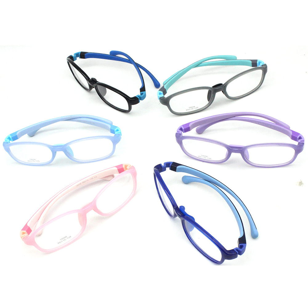 2020 New Fair shown Silicone kids fashion glasses soft material prescription glasses kids big glasses plastic for kids