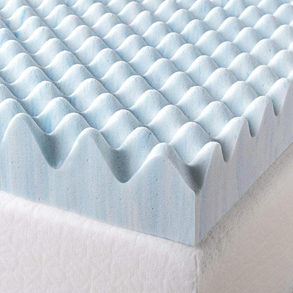 Comfort Egg crate Gel Infused Memory Foam Mattress topper