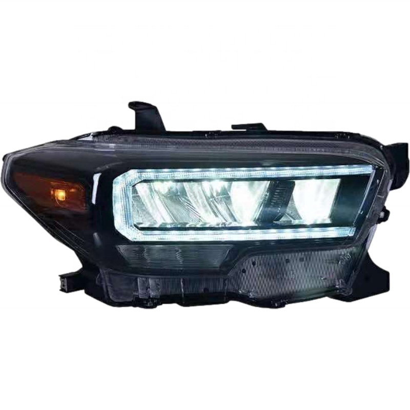 Latest High Quality Full LED Front Lamp Headlight for Toyota Tacoma 2020 Plug and Play Yellow Light at 12V