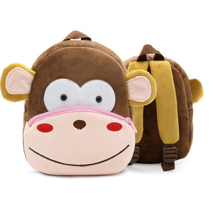 Lindo bolso de escuela de dibujos animados animal mochila de felpa ninos mochila para ninos