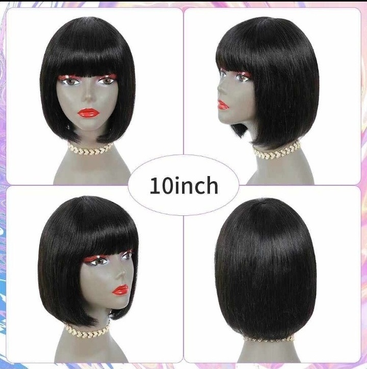 Factory Sale 360 Lace Wigs Human Hair Pre Pluck Machine Making Frontal Bob Wig 180% Density Short Pixie Pre Plucked Lace Wig