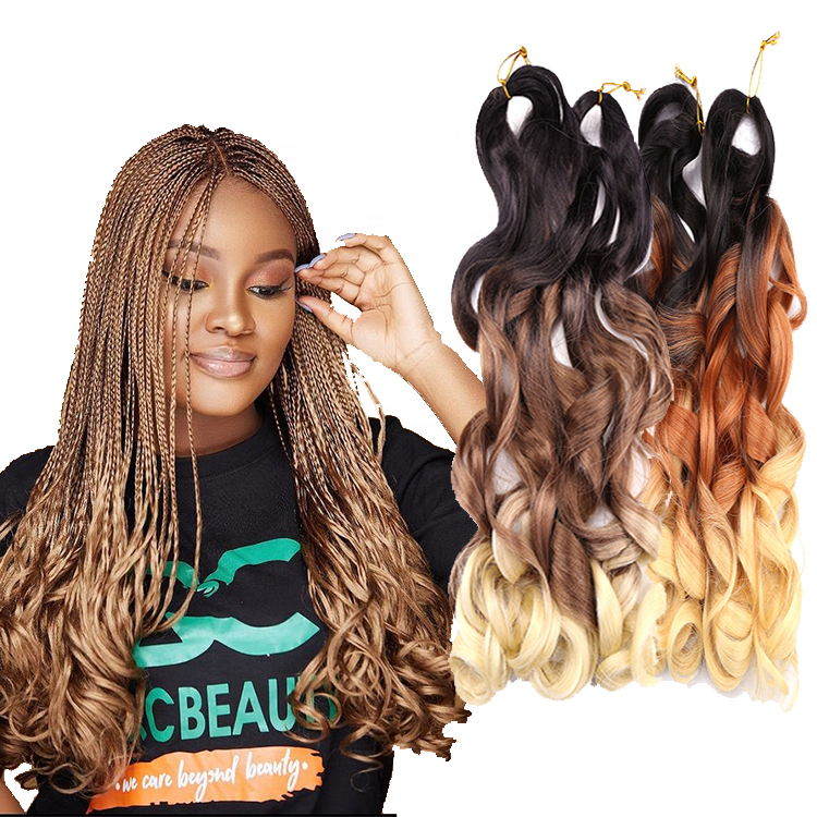 Synthetic pony style braiding hair spiral wavy yaki deep jumbo for african hair curly braiding hair extensions for braids