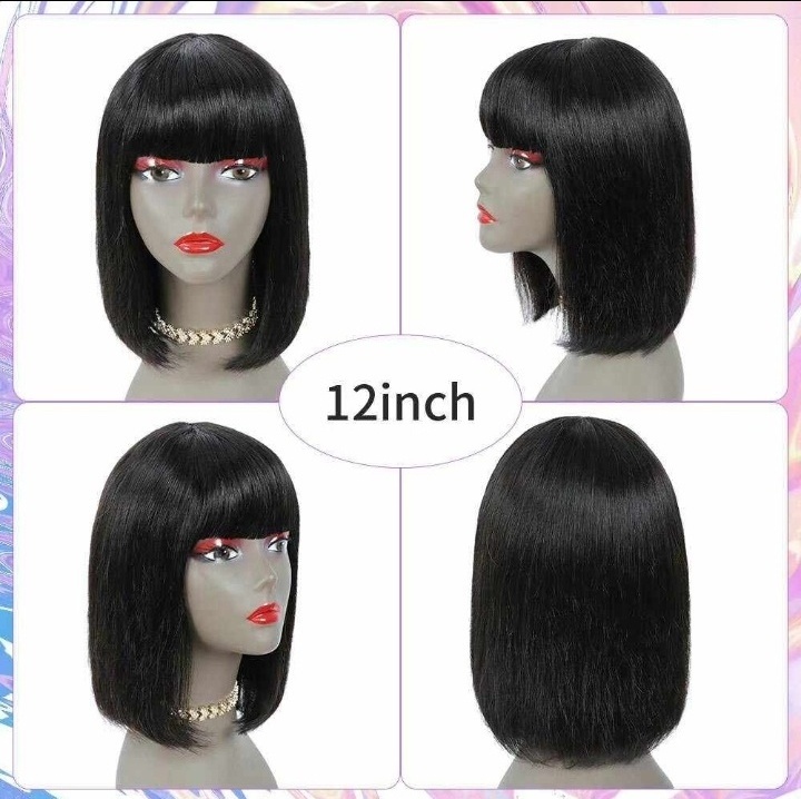 Factory Sale 360 Lace Wigs Human Hair Pre Pluck Machine Making Frontal Bob Wig 180% Density Short Pixie Pre Plucked Lace Wig