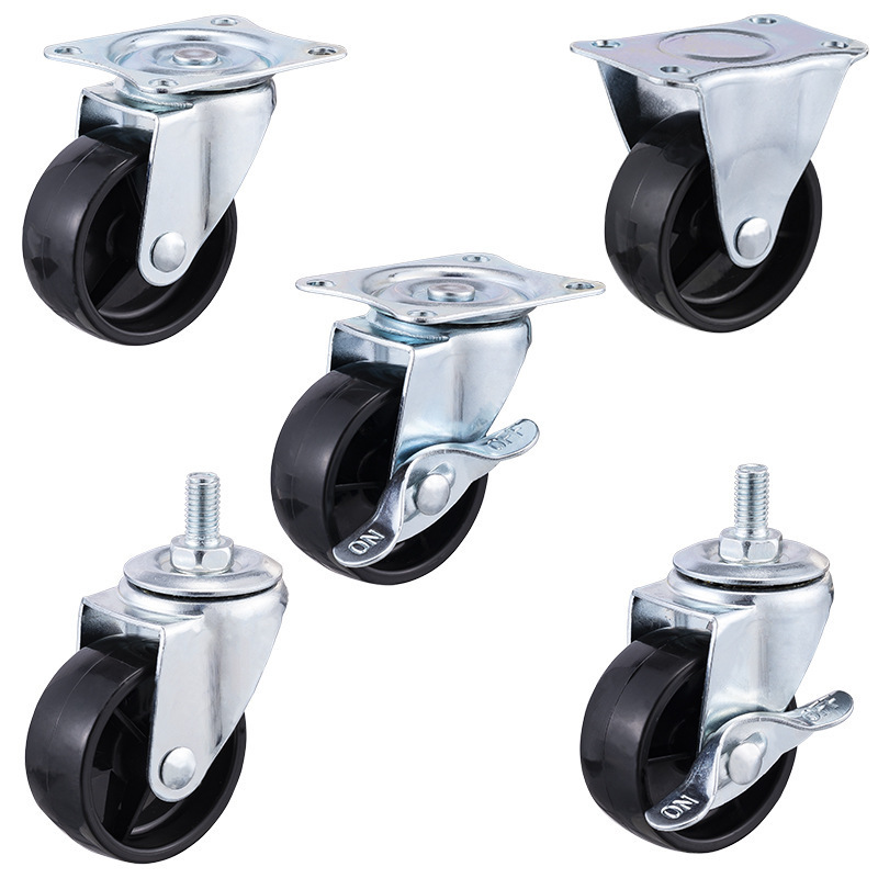 Screw brake, silent, diamond universal , trolley wheel, lightweight 304 stainless steel casters