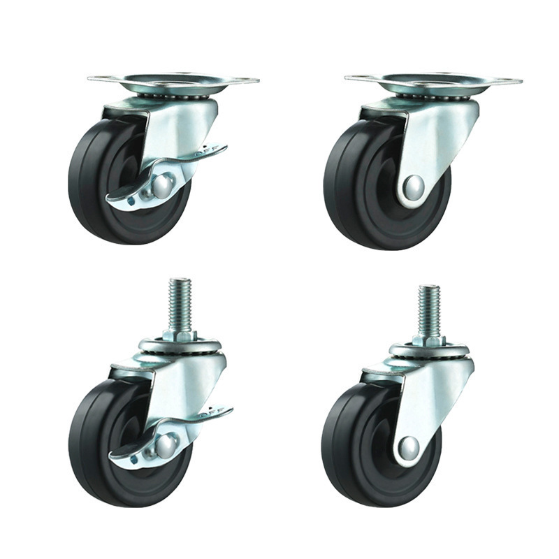 Rotatable Swivel Wheel Caster Heavy Duty caster with brake or without brake PVC PU PP Nylon industrial caster wheels