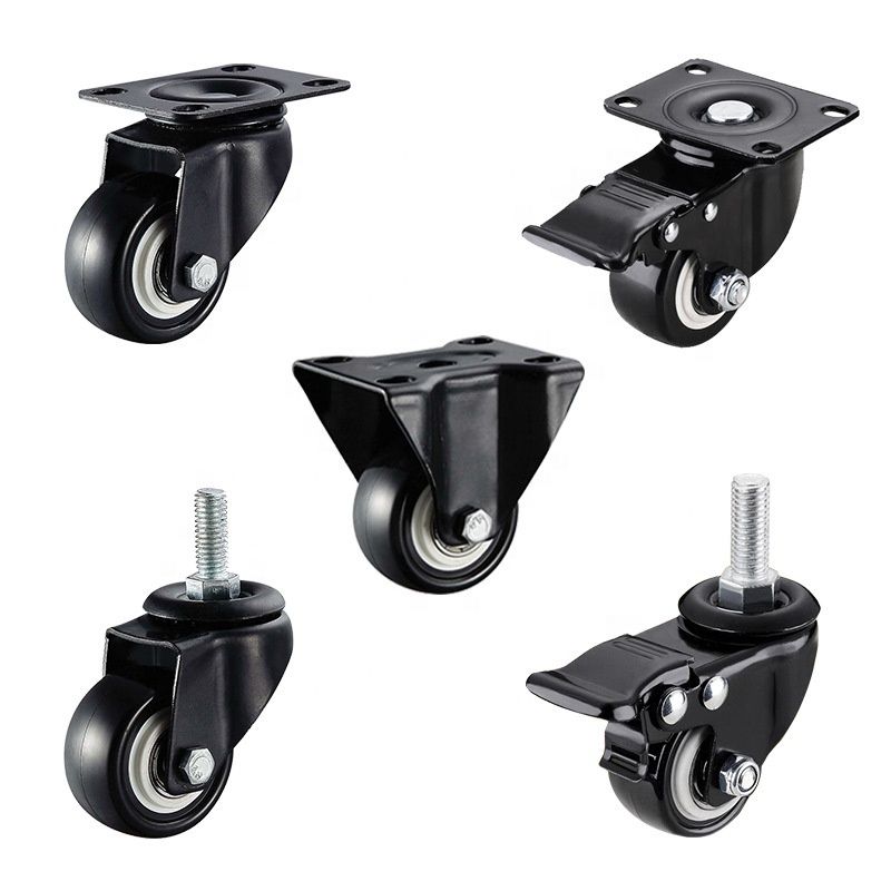 Rotatable Swivel Wheel Caster Heavy Duty caster with brake or without brake PVC PU PP Nylon industrial caster wheels