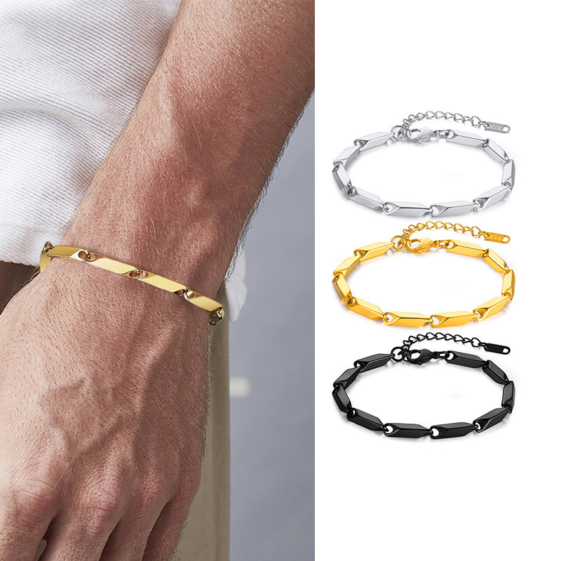 Wholesale Fashion Stainless Steel Bracelet Jewelry Adjustable Men Chain Bracelet