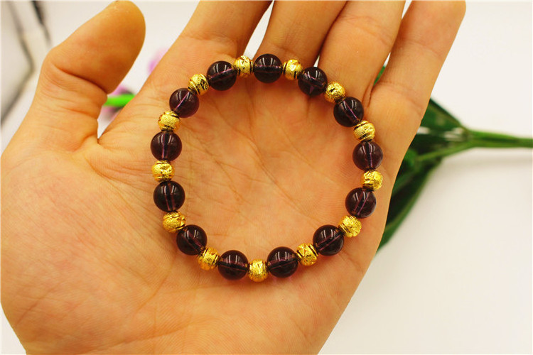 European Coin Gold Jewelry Women's Agate Bracelet Vietnam Sand Gold Jewelry Fashion Crystal Lucky Beads Bracelets