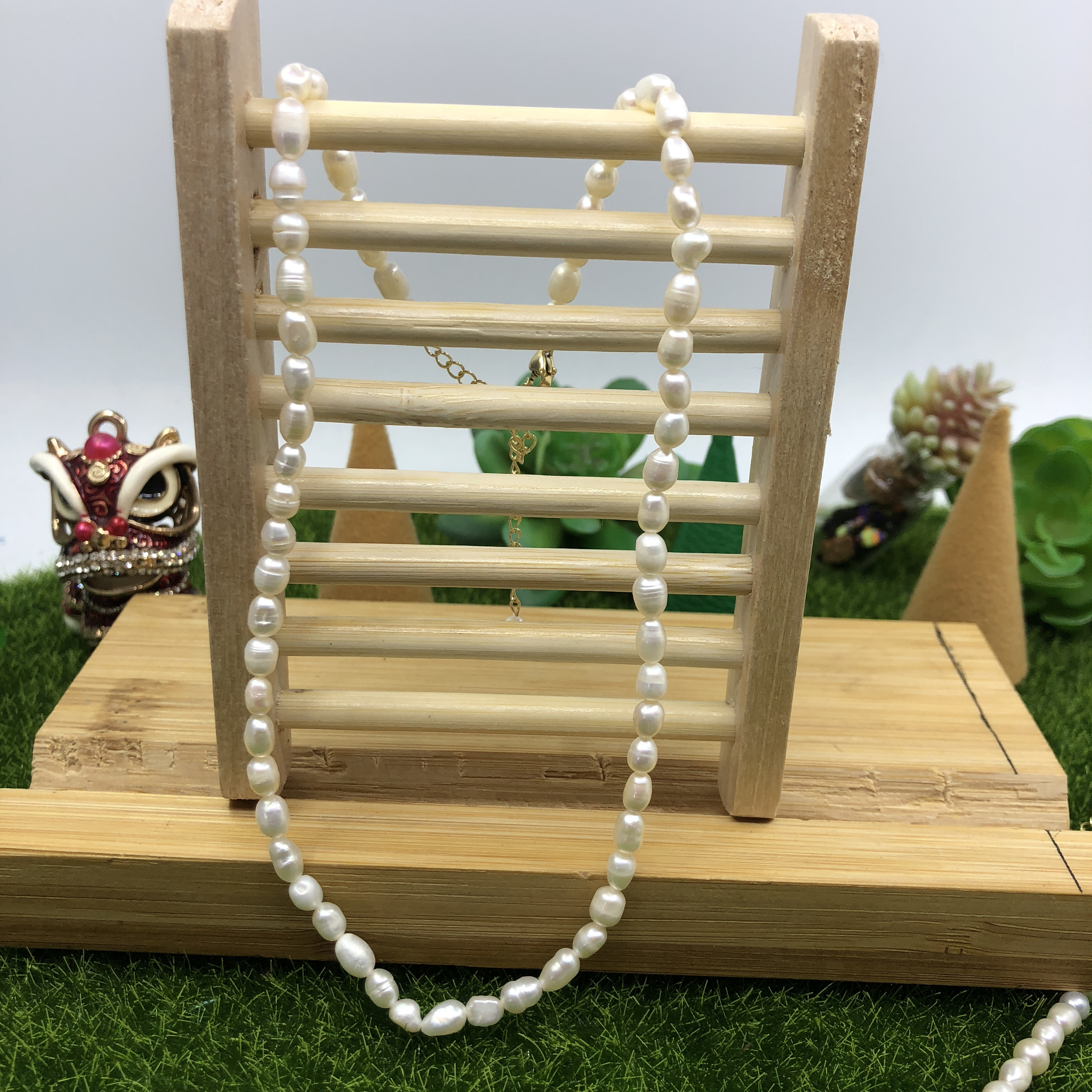 Fashion Noble Party Jewelry Freshwater Pearl Necklaces Wholesale Adjustable Pearl Chain Necklace for Women