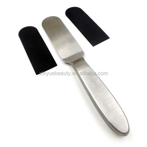 wholesale professional double side stainless steel foot pedicure with refills pad foot file