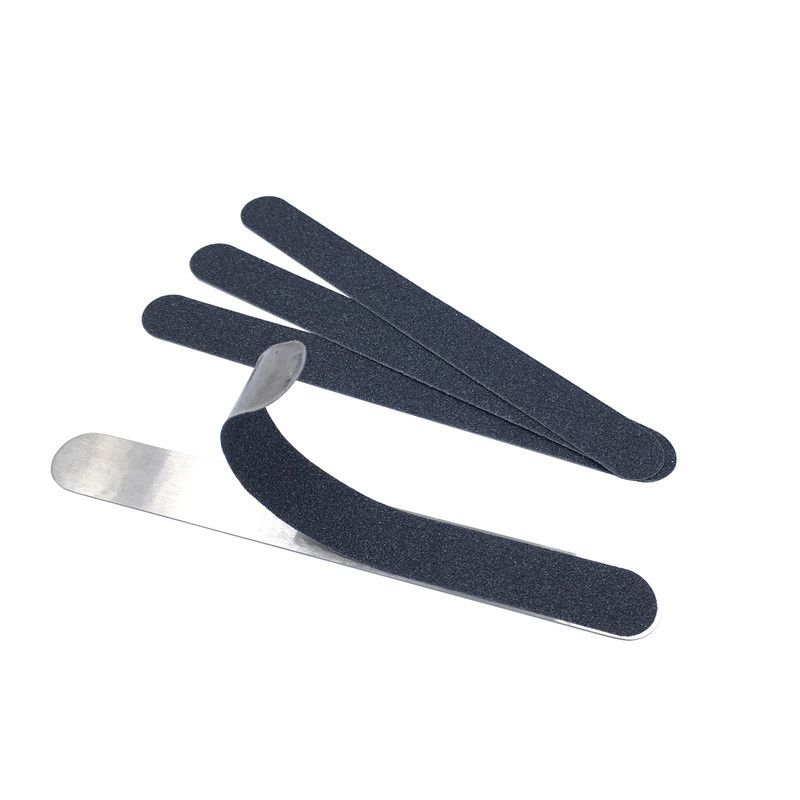 Stainless steel nail file replaceable sandpaper metal nail file