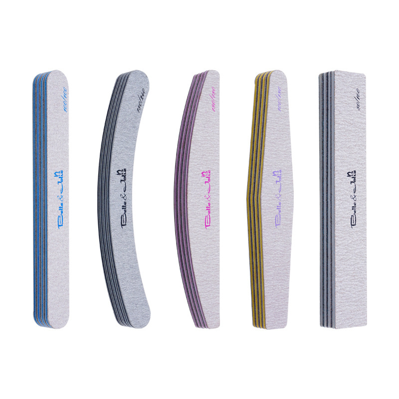 manicure korea reusable acrylic nail supplies nail files and buffers 80/80 zebra packaging supplier 150/180 nail files