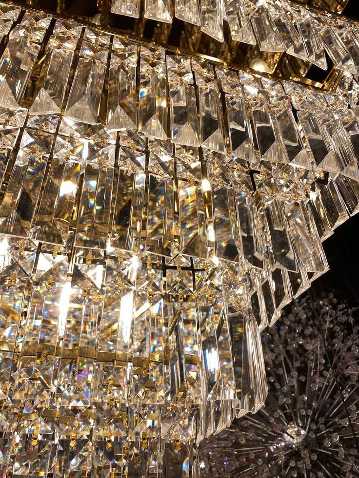 Luxury Crystal Gold Chandelier Lighting Modern Contemporary Chandeliers Pendant Ceiling Lamp Light Fixture 6-Tier  Dining Room