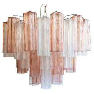 Vintage Pale Pink murano glass chandelier hand blown glass chandelier chandeliers living room ceiling luxury pendant light