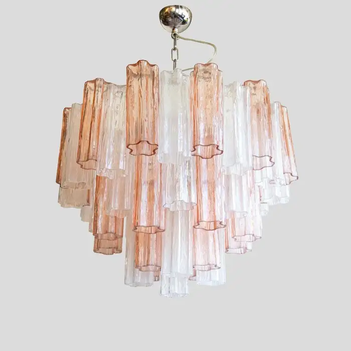 Vintage Pale Pink murano glass chandelier hand blown glass chandelier chandeliers living room ceiling luxury pendant light