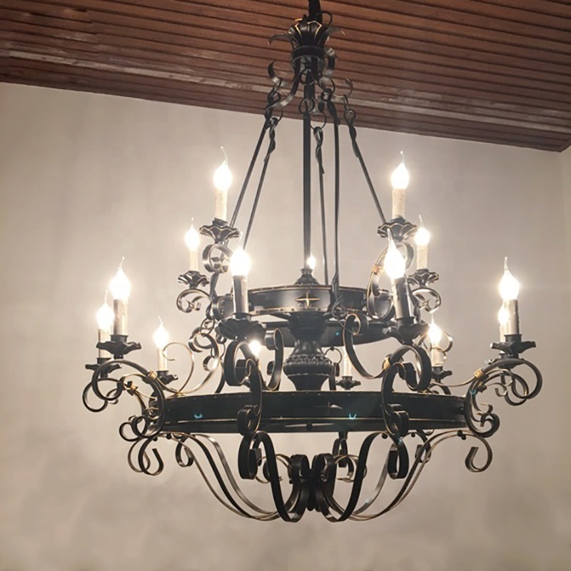 american rustic lamps retro bronze chandelier wrought iron chandelier vintage antique gothic hotel chandelier dining candle bar