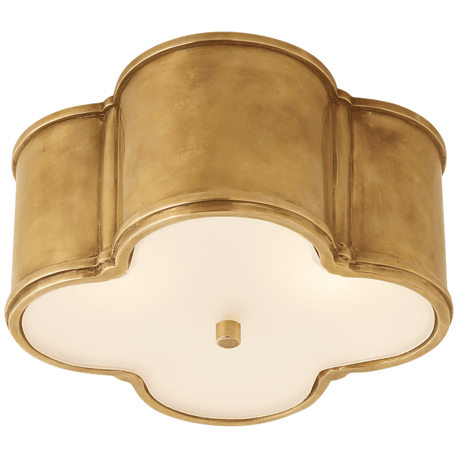 Nordic Style Copper Flush Mount With Glass For Bedroom Kitchen Brass Flush Mount Ceiling Light