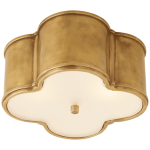 Nordic Style Copper Flush Mount With Glass For Bedroom Kitchen Brass Flush Mount Ceiling Light