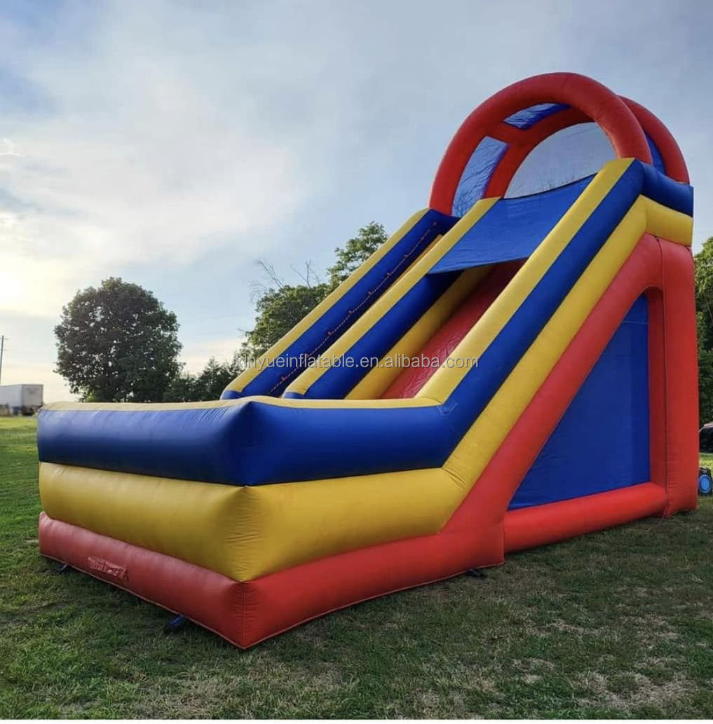 Cheaper new design Commercial Inflatable Water Slide Giant Rock Climbing Slide with Removable Pool for sale