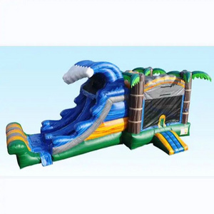 Commercial Monster Truck Water Inflatable Bouncer Slide Combo Wet/dry Inflatable Bounce House Slide Inflatable Castle Slide