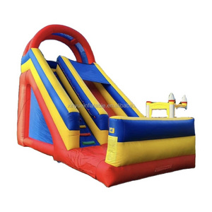 Cheaper new design Commercial Inflatable Water Slide Giant Rock Climbing Slide with Removable Pool for sale