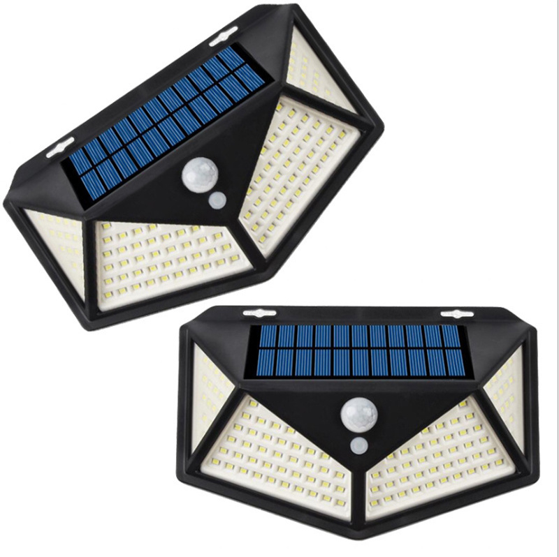 High quality portable 114led outdoor wall pack lighting mounted fire lights solar