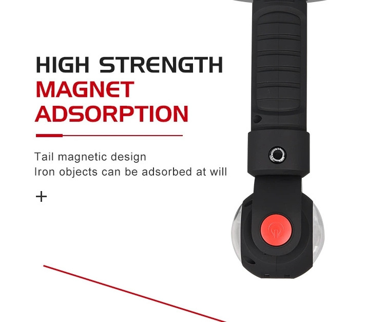 360 degree Rotation With Magnetic Base USB Rechargeable COB LED Work Light