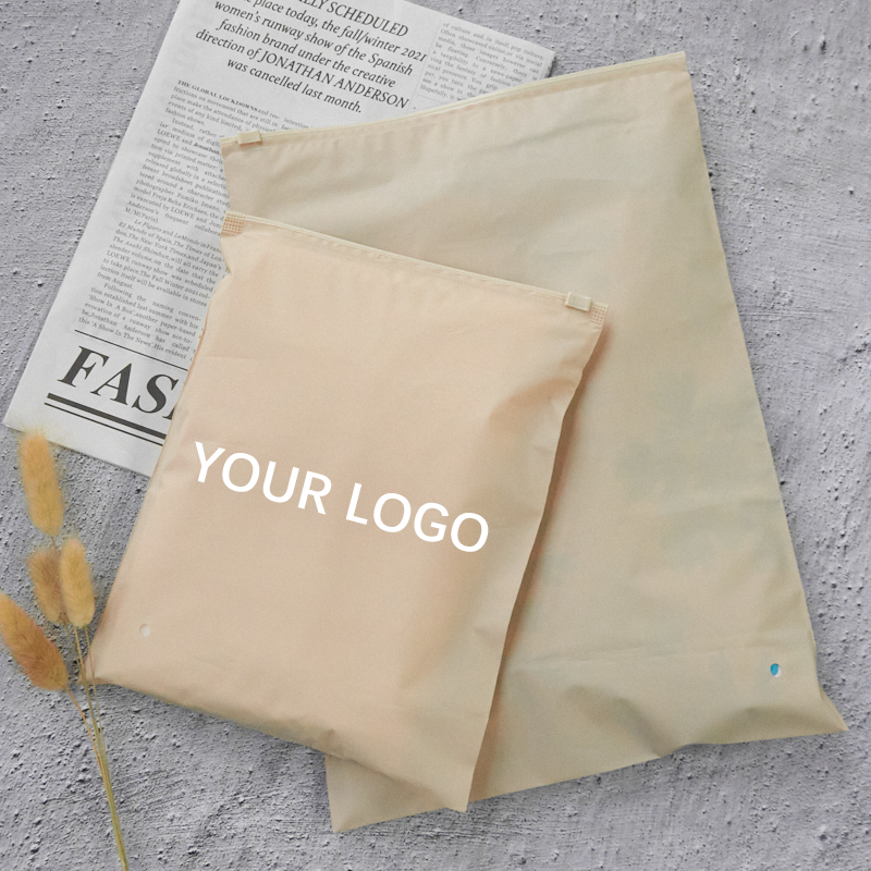 biodegradable frosted zip lock slider plastic packaging black pvc eva zipper bags with custom printed logo