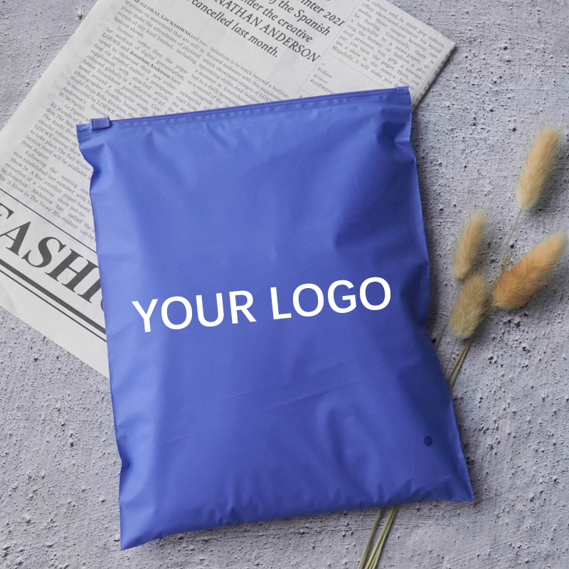 custom printing logo black frosted pvc eva plastic zipper bag zip lock packaging bags for clothing underwear