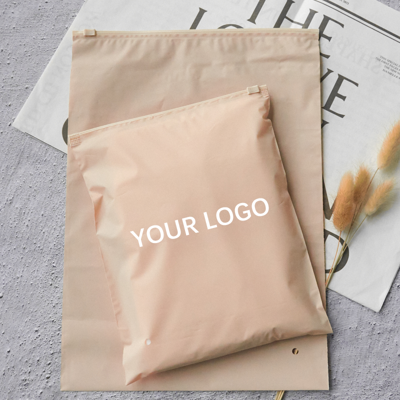 custom printing logo black frosted pvc eva plastic zipper bag zip lock packaging bags for clothing underwear