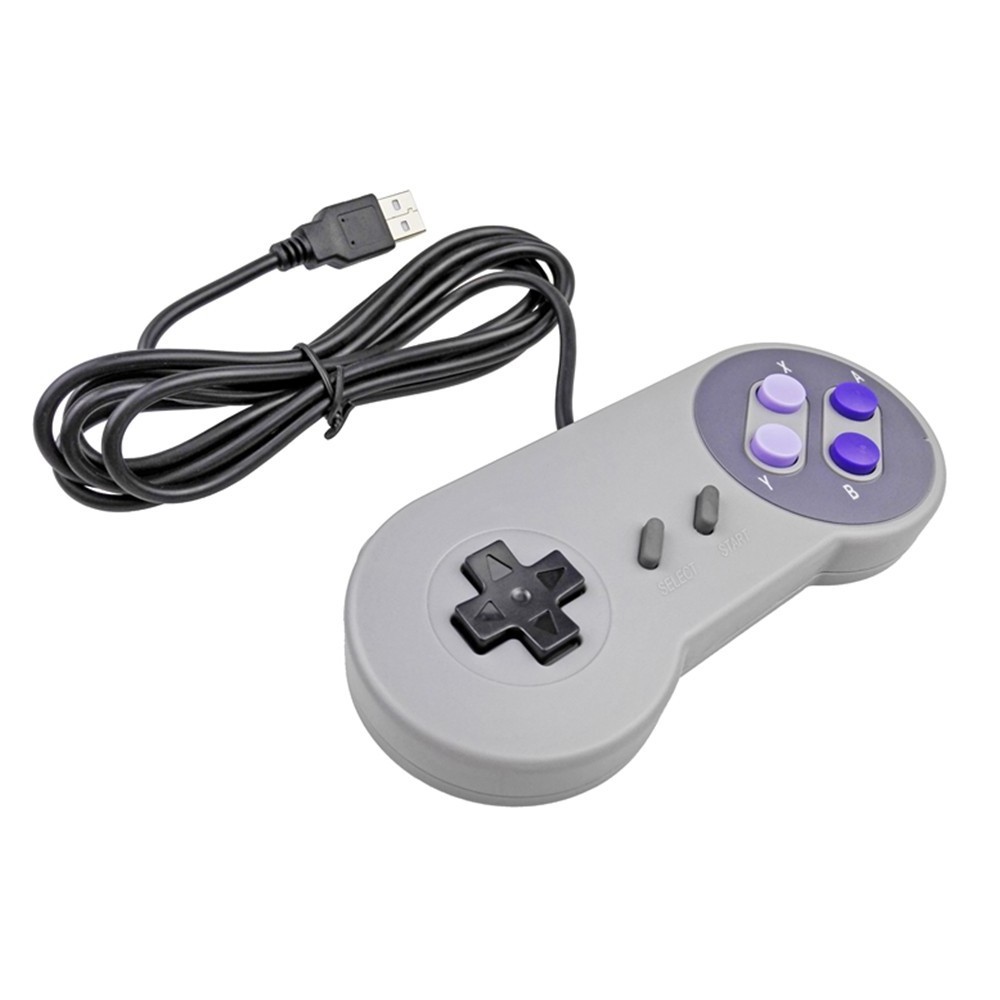 Retro SNES Classic USB Game Controller for Windows PC for Mac gamepad