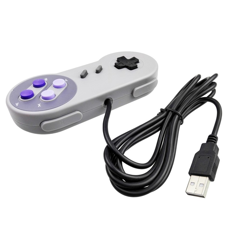 Retro SNES Classic USB Game Controller for Windows PC for Mac gamepad