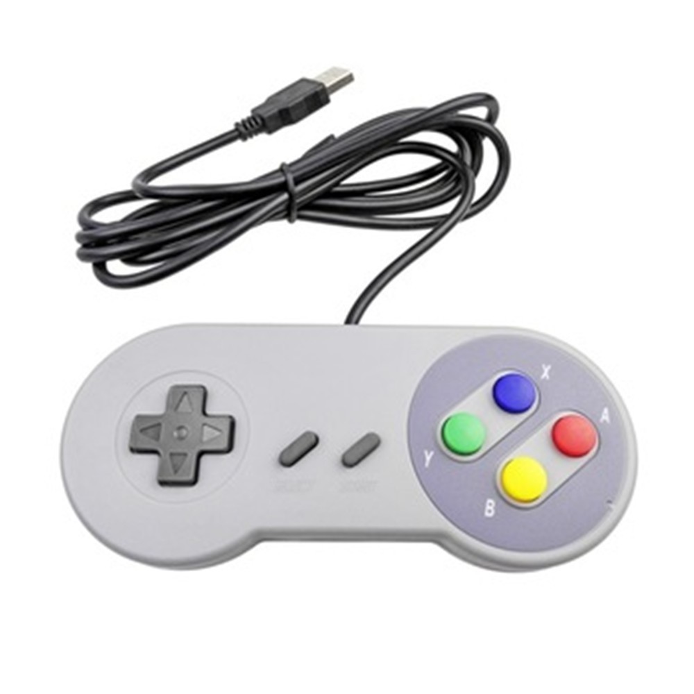 Retro SNES Classic USB Game Controller for Windows PC for Mac gamepad